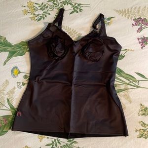 Ruby Ribbon Sheer Full Support Cami. Size 38